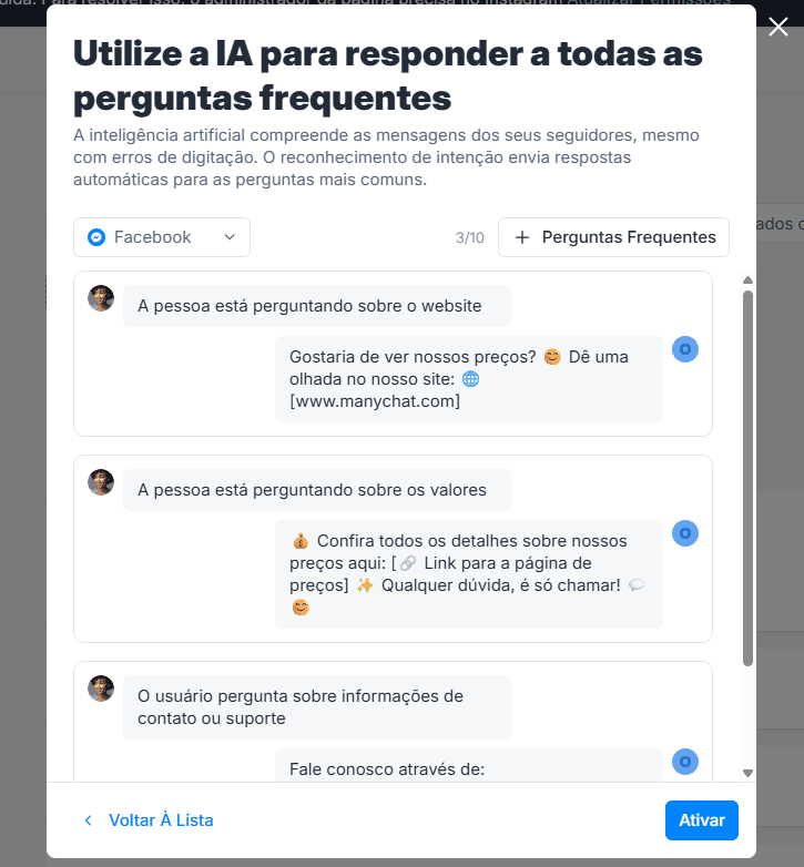 como criar um bot para Facebook