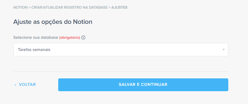 definir database notion