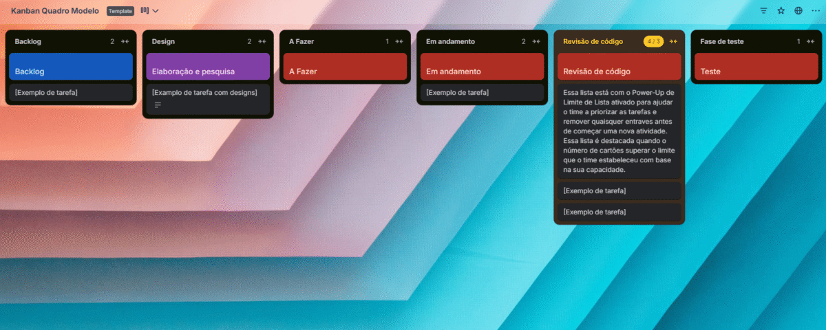 quadro kanban trello