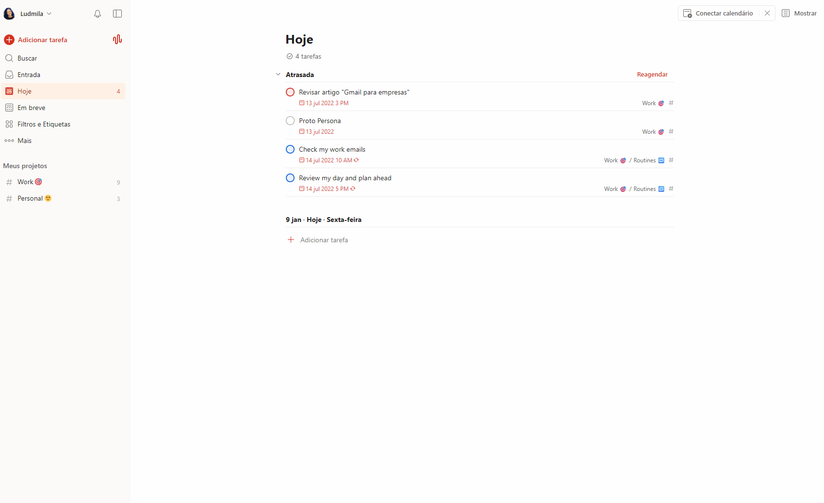 integrar todoist calendar nativamente