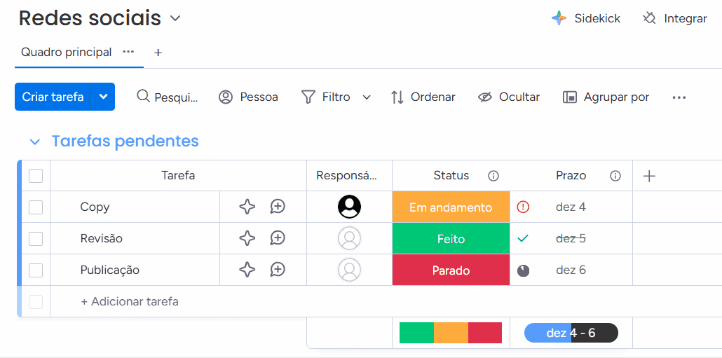 monday integração