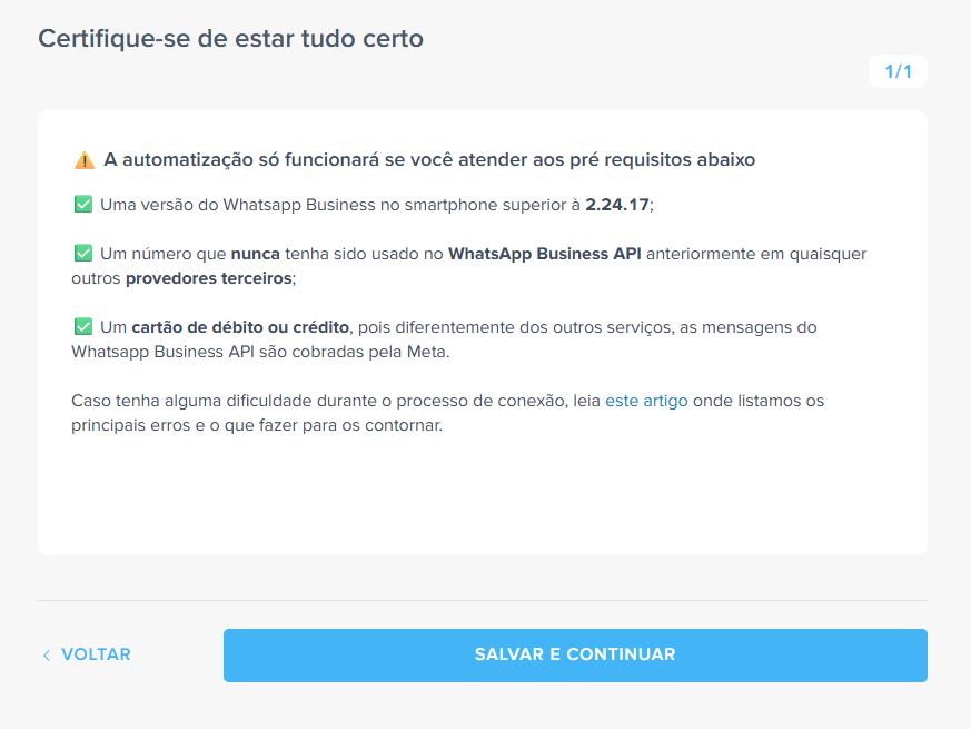 whatsapp integração