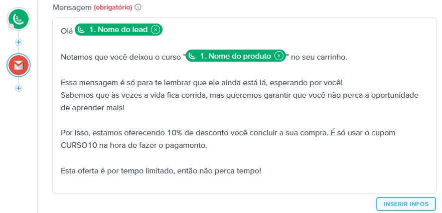 integração kiwify com gmail