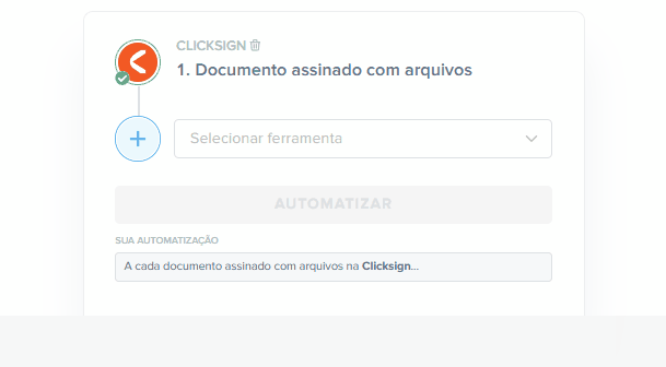 segunda etapa para integrar clicksign e google drive para enviar contratos automaticamente para a nuvem