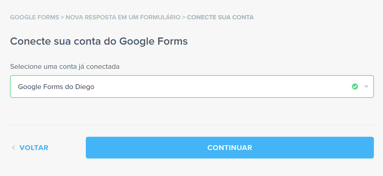 conectar conta google forms