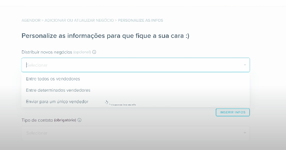 mapeamento integrar google forms  agendor