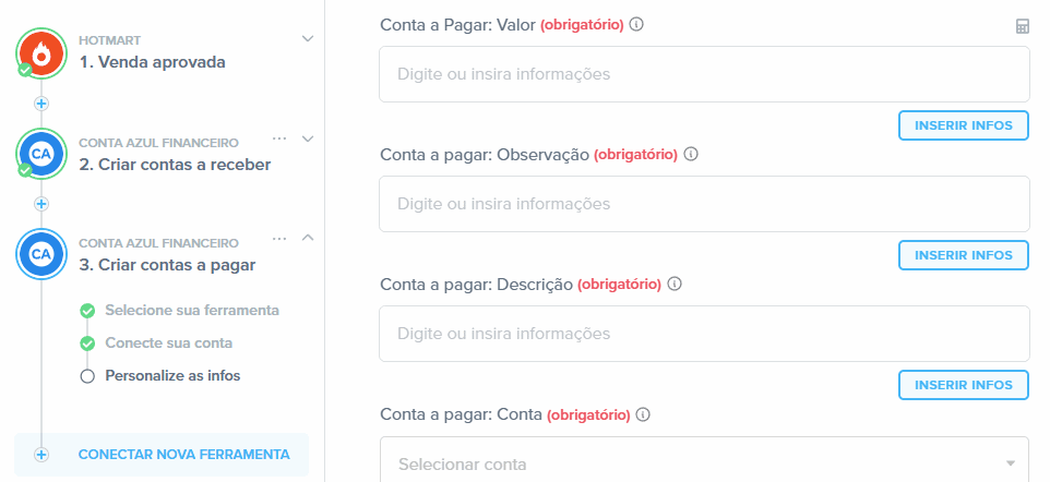conta azul financeiro e hotmart