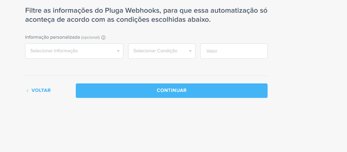 filtros integração