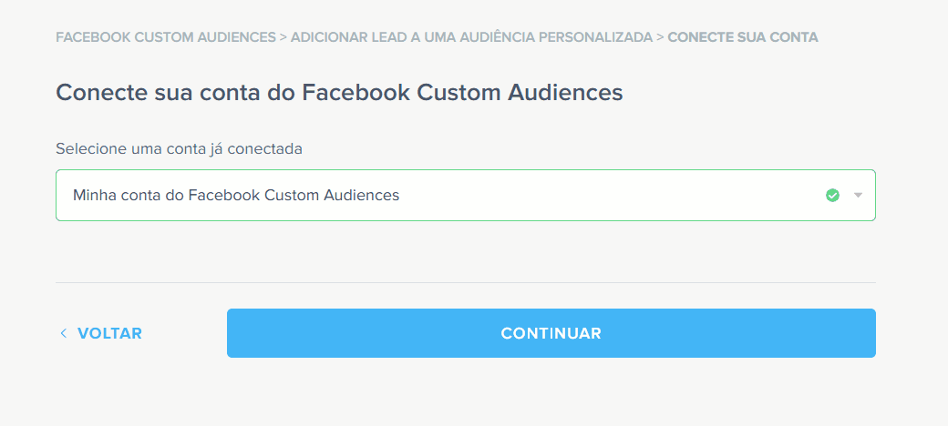como atualizar público personalizado