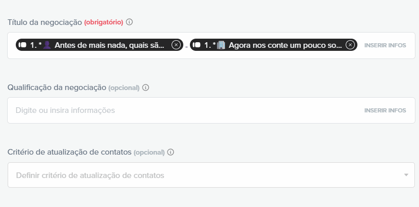 mapeamento no crm