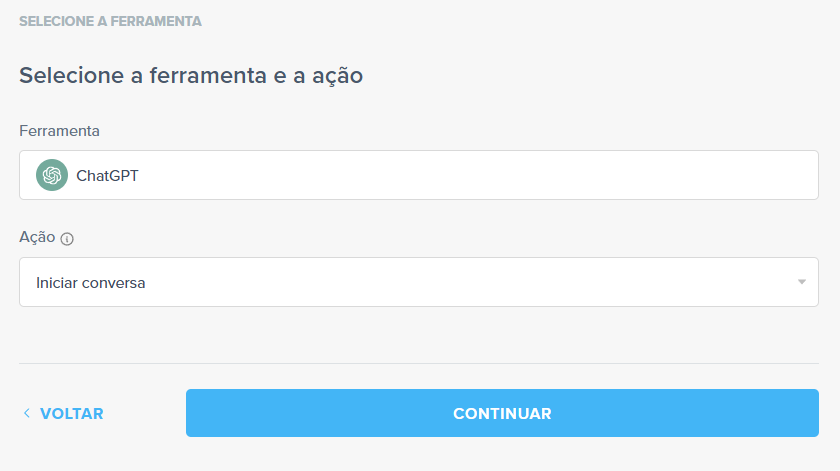 selecionar o GPT para enriquecer seus leads com IA