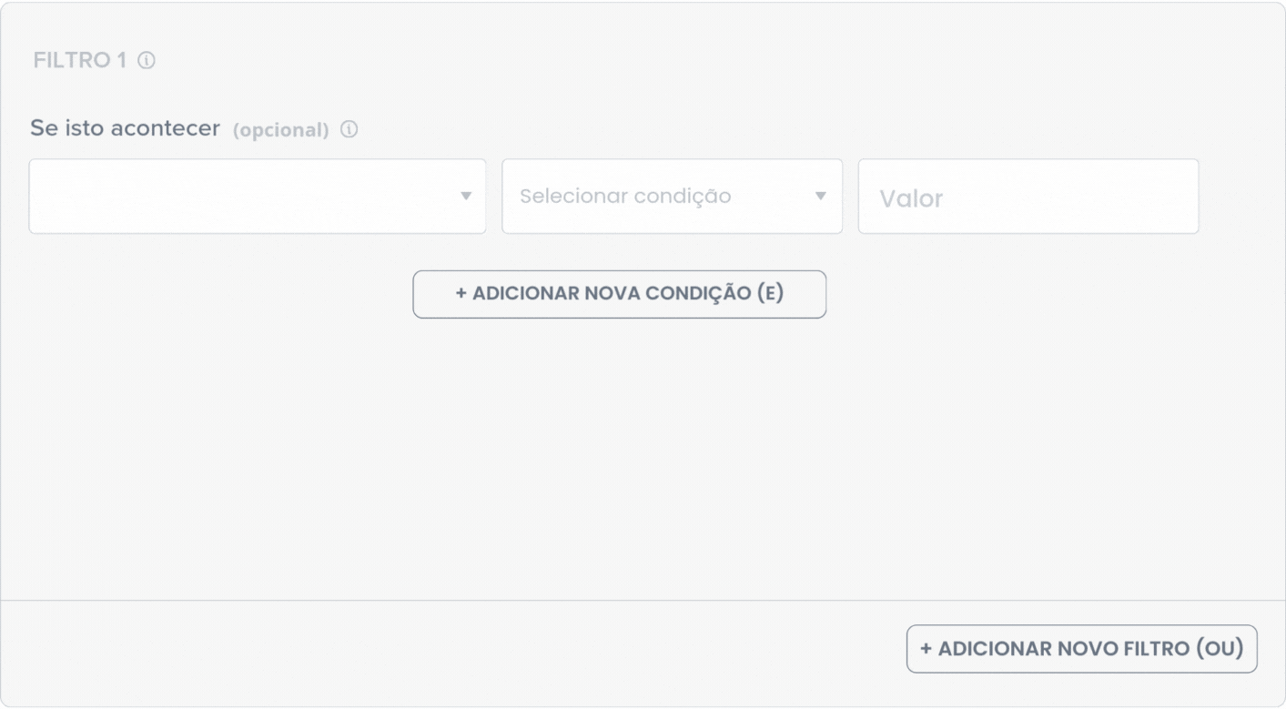 Configurando filtros condicionais no CRM