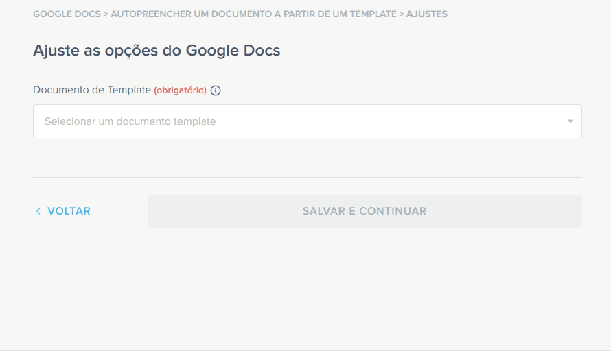 ajustando o google docs
