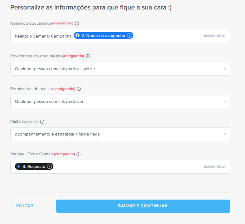 personalizando a integração com facebook ads