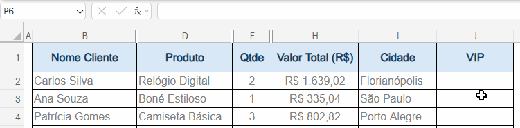 fórmulas condicionais