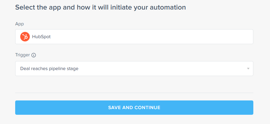 select the hubspot