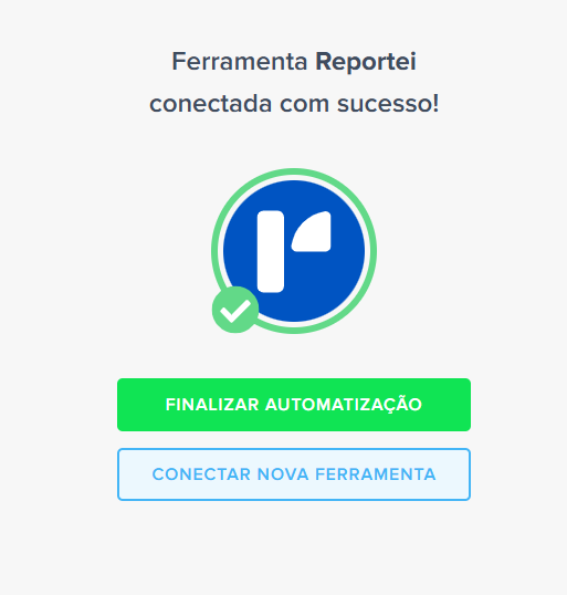 reportei conectada com sucesso