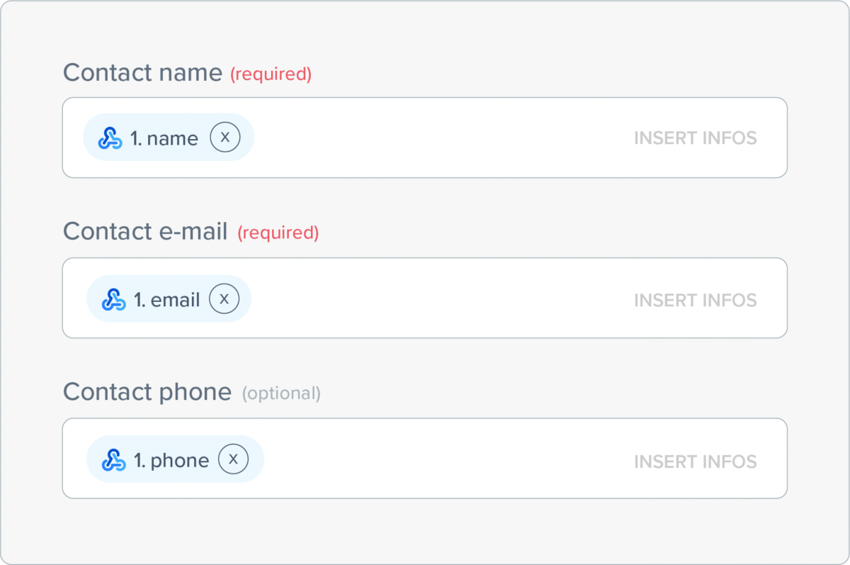 webhook fields