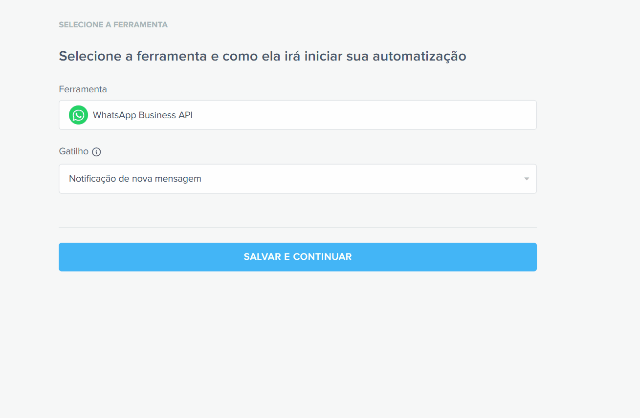 configurações no whatsapp na integração com agente sdr
