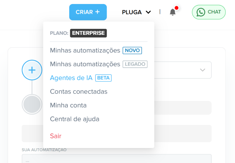 criando um agente de ia da pluga
