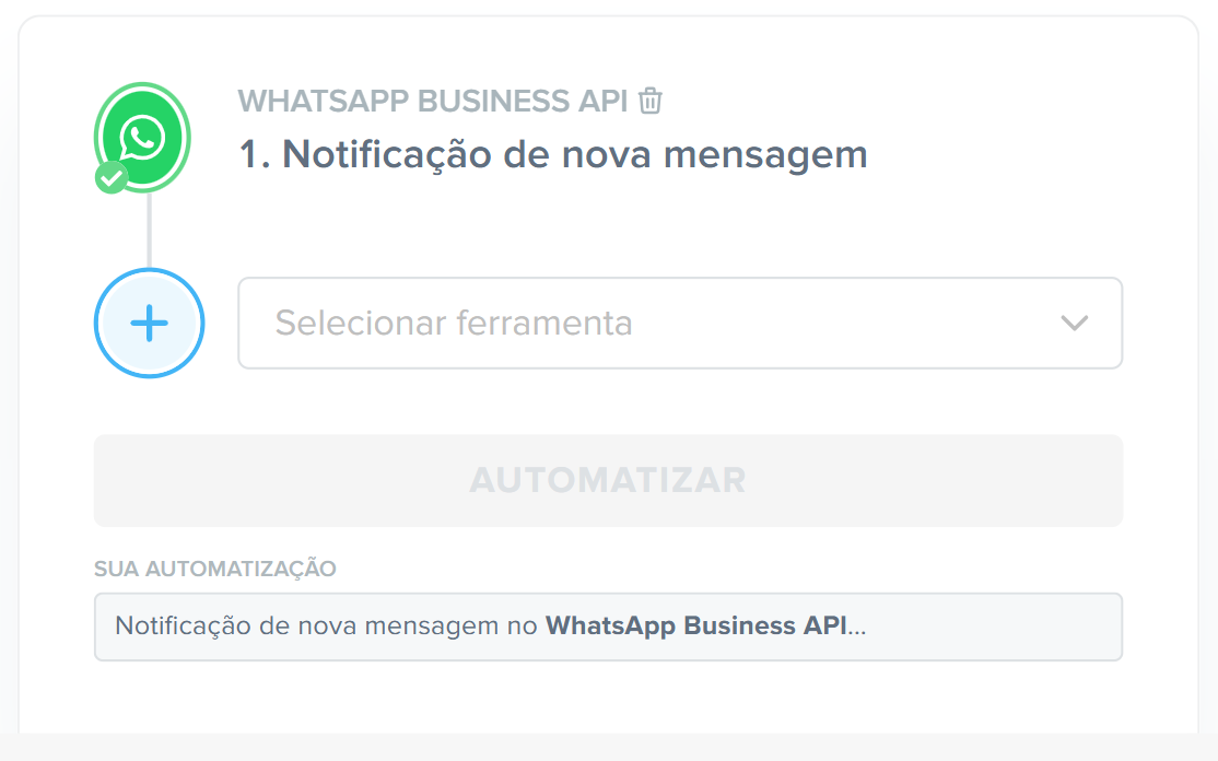 ferramenta origem e gatilho