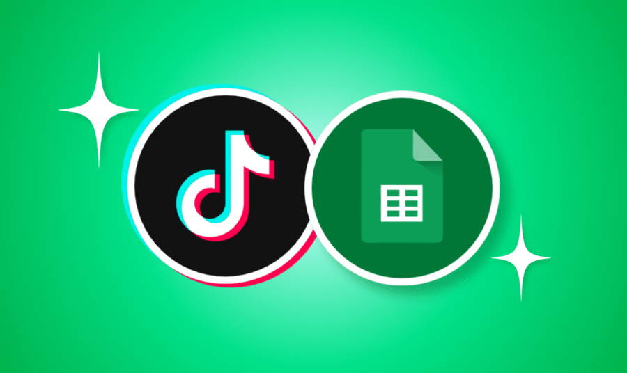 tiktok+google sheets